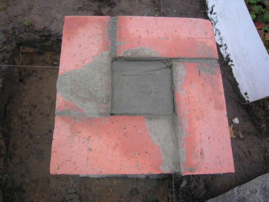Заливка бетона в столб